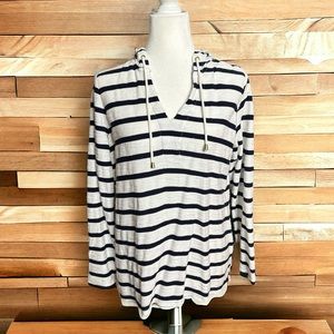 Crown & Ivy nautical hoodie, size M